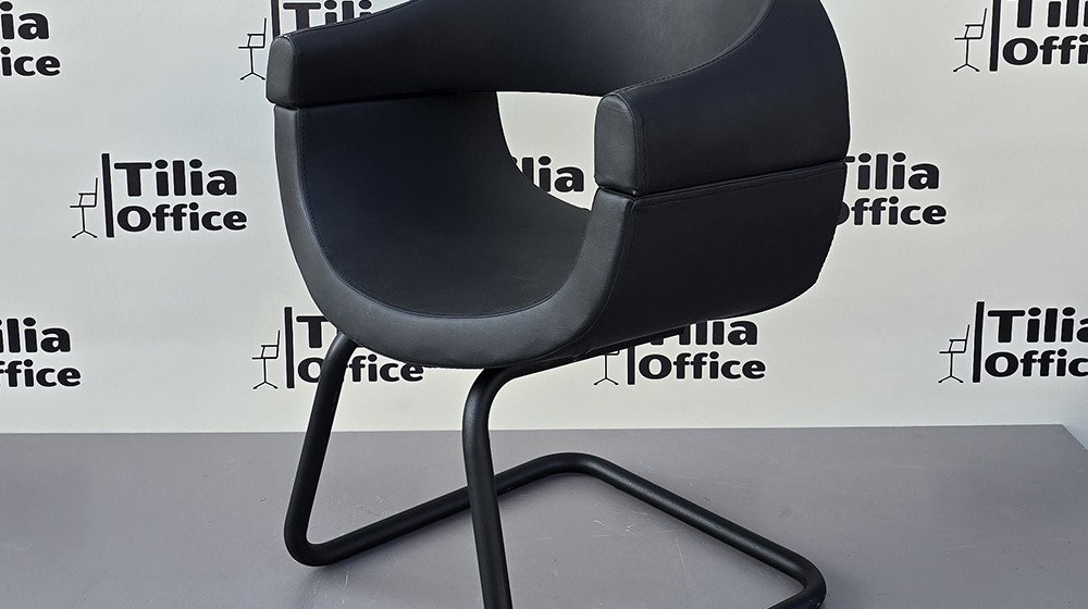 Vera Kuaför Tarama Çalışma Bekleme Koltuğu Siyah U Ayak